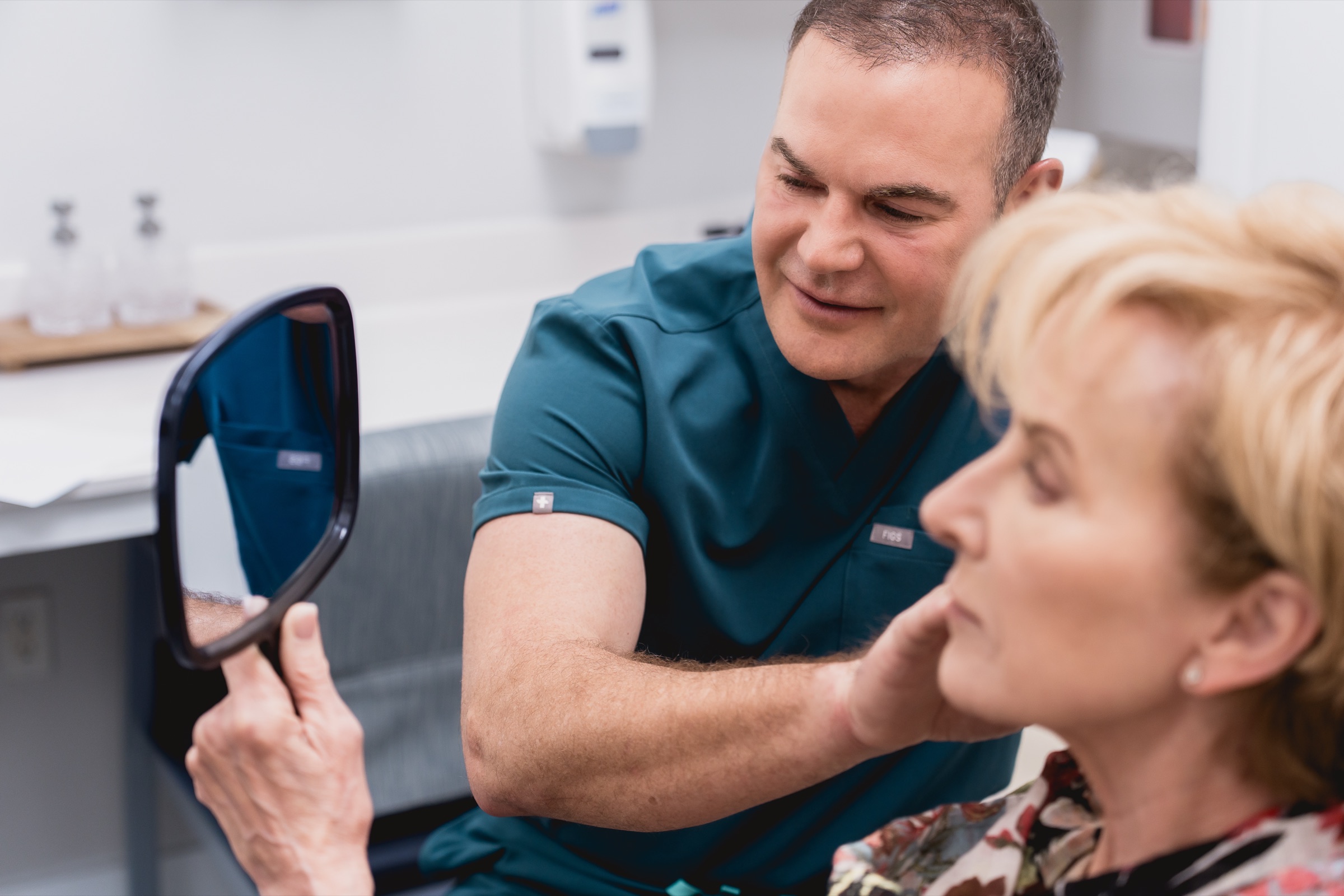 Dr. Smith reviewing results with a patient